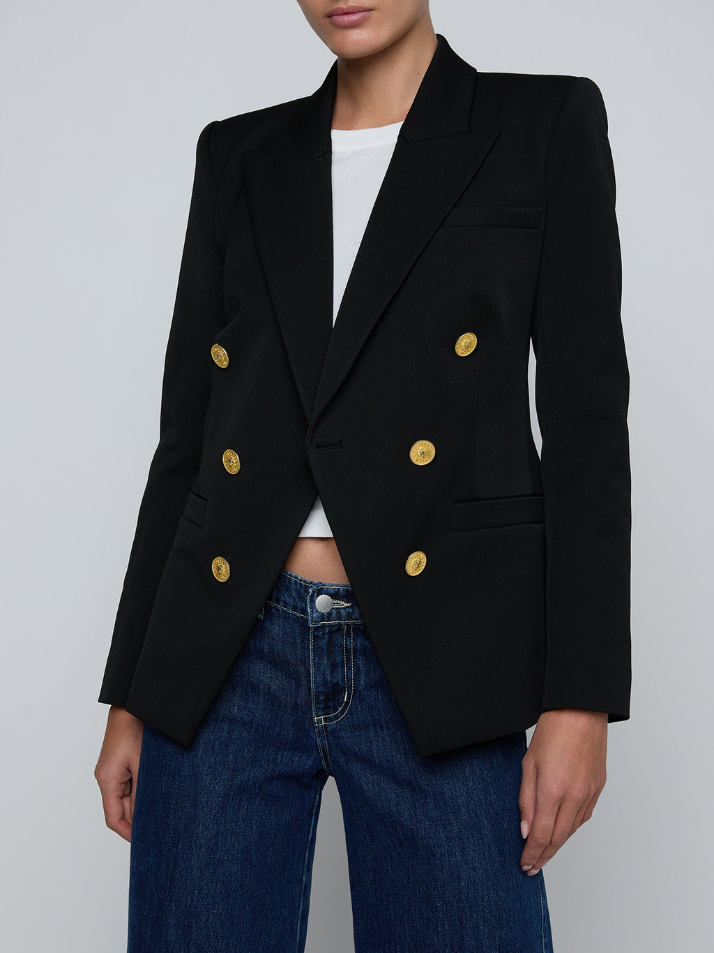 L'AGENCE - Kyomi Breasted Blazer in Black