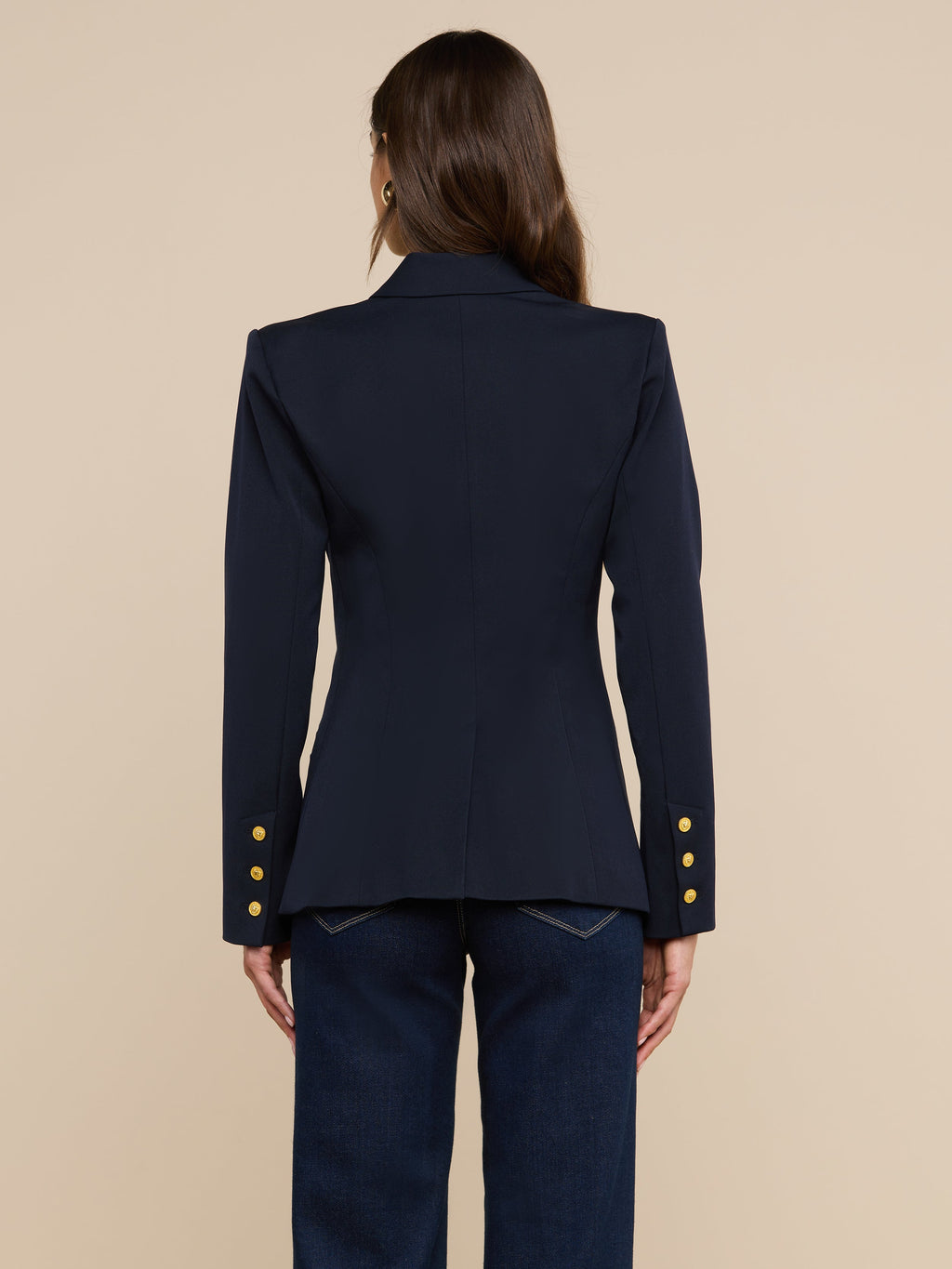 L'AGENCE - Kyomi Breasted Blazer in Midnight
