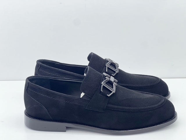 C Collection Men's Suede Loafer - Black