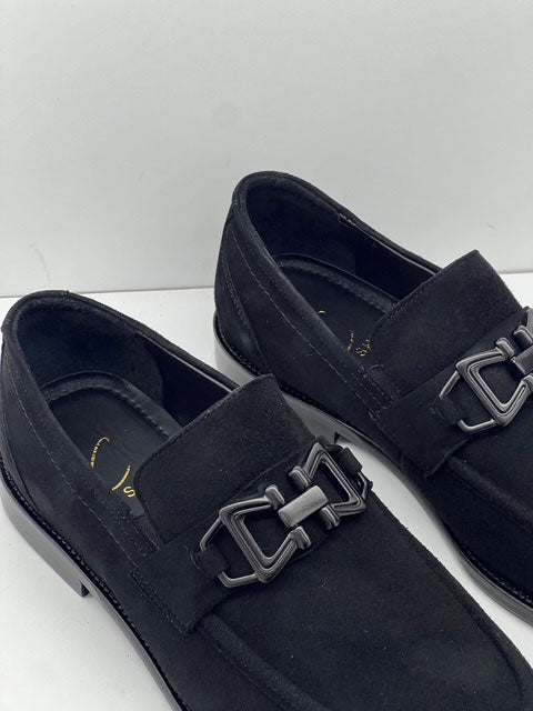 C Collection Men's Suede Loafer - Black