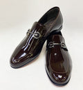 C Collection Patent Leather Loafer - Dark Brown