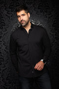 Au Noir - Men's Alexander-Fan Shirt in Black